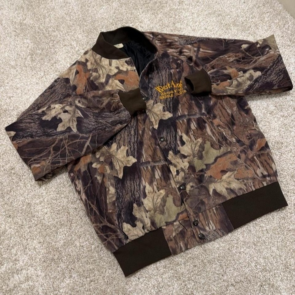 90s Vintage West Ark Hunting Jacket | Camouflage |‎ Medium
